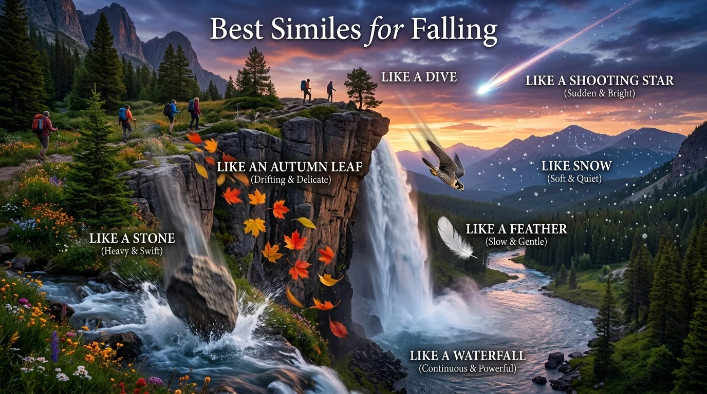 best-similes-for-falling