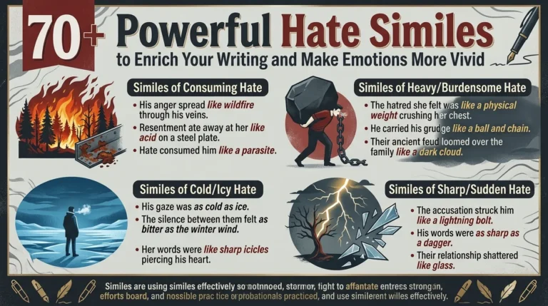 Powerful Hate Similes