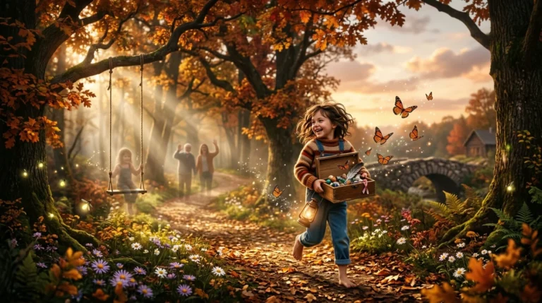 beautiful similes for childhood memories
