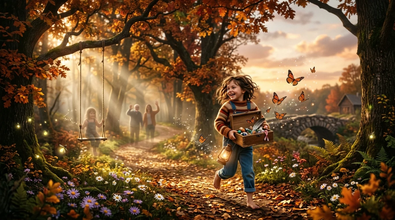 beautiful similes for childhood memories