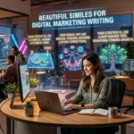 beautiful similes for digital marketing writing