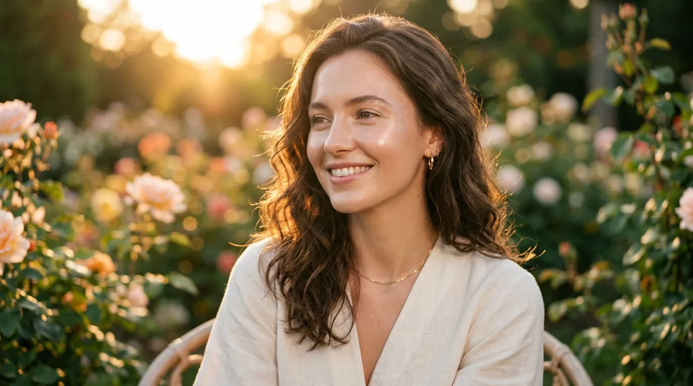 beautiful similes for glowing skin description