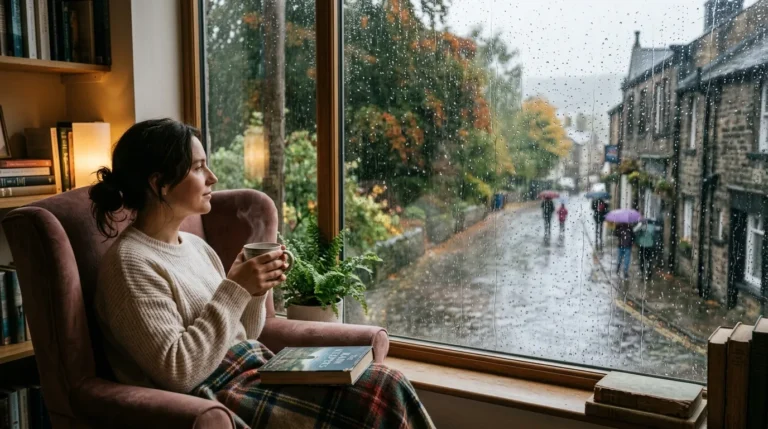 beautiful similes for rainy days
