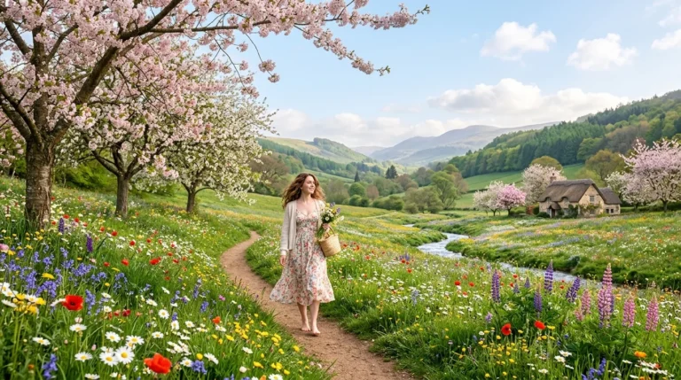 beautiful similes for spring season