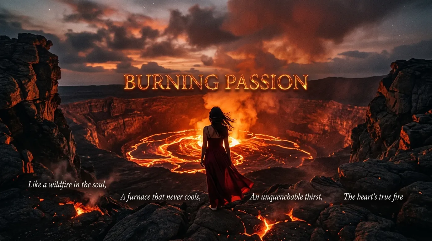 best similes for burning passion