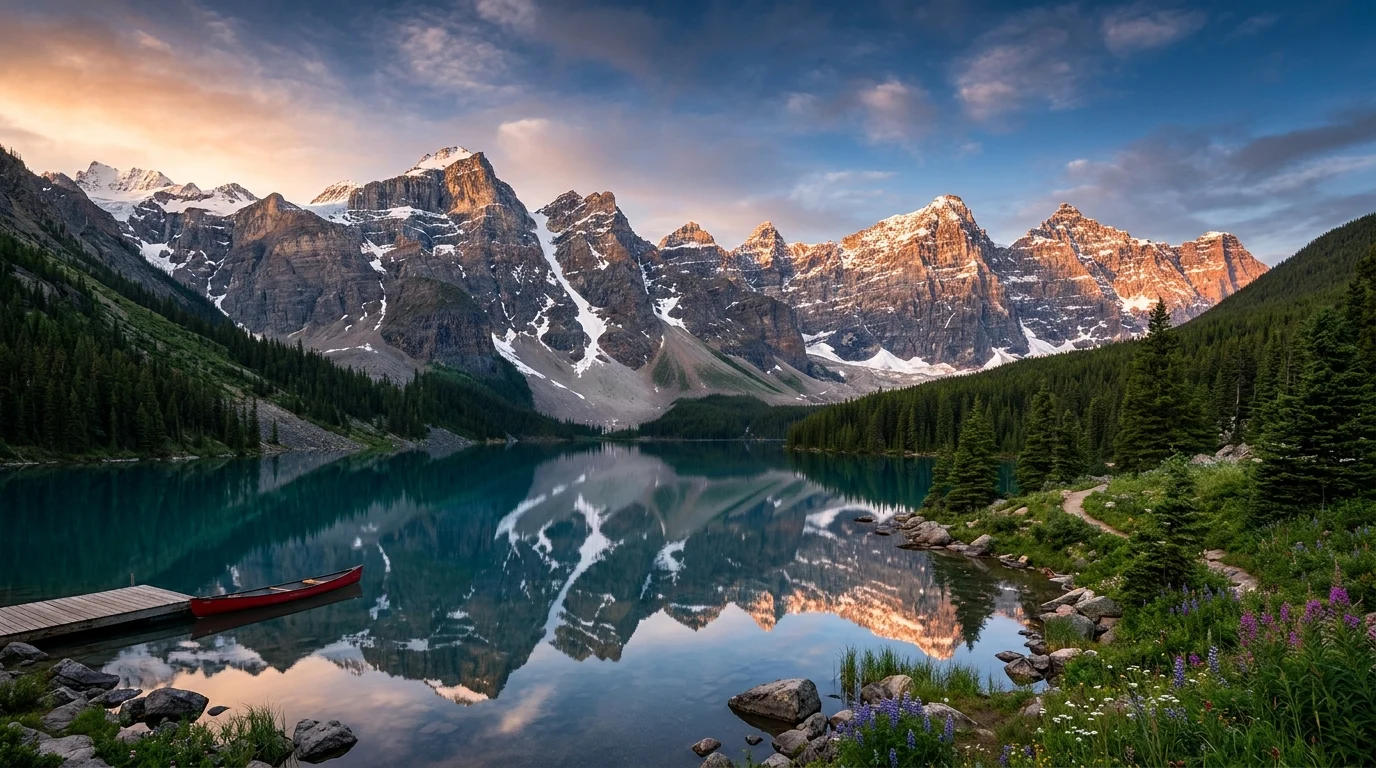 best similes for mountain scenery