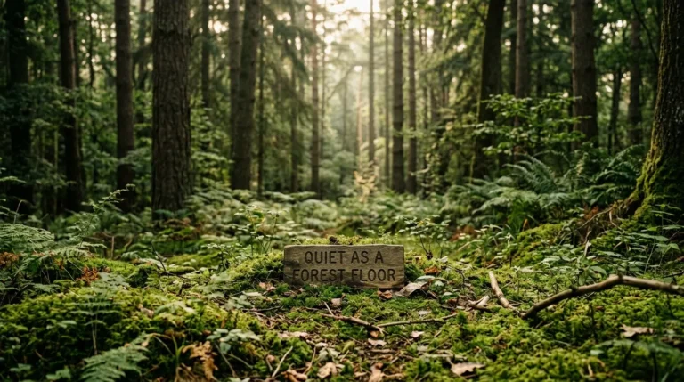 best similes for quiet places