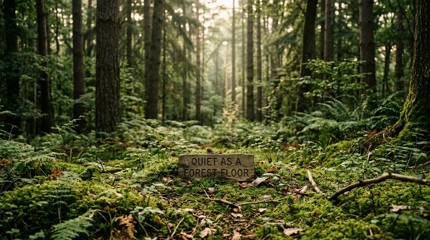 best similes for quiet places