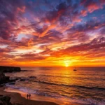 best similes for sunset beauty