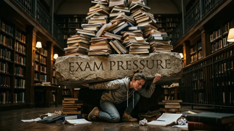 powerful similes for exam pressure