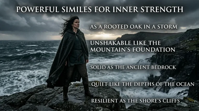 powerful similes for inner strength