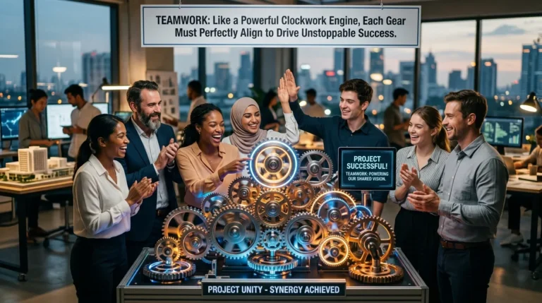 powerful similes for teamwork succes