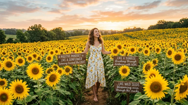 beautiful similes for positivity mindset