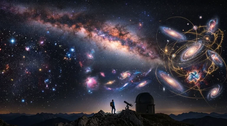 beautiful similes for space and universe