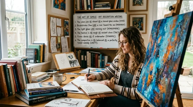 best similes for art description writing