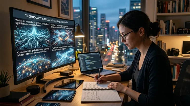 best similes for technology description writing