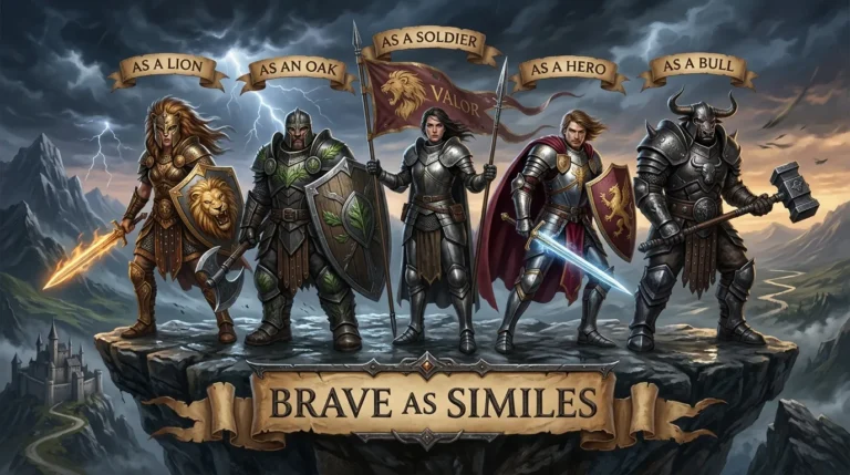 brave as similes