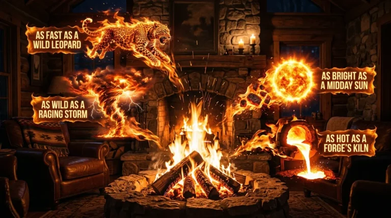 fire similes