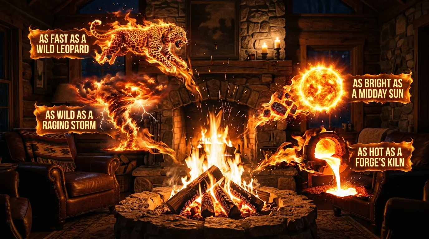 fire similes