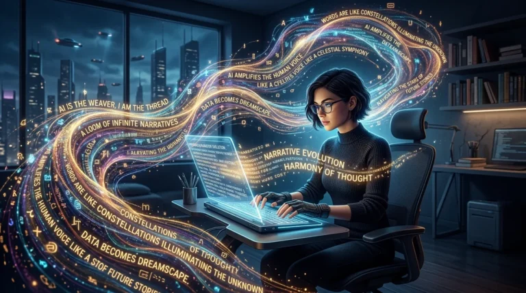 powerful similes for AI and future writing