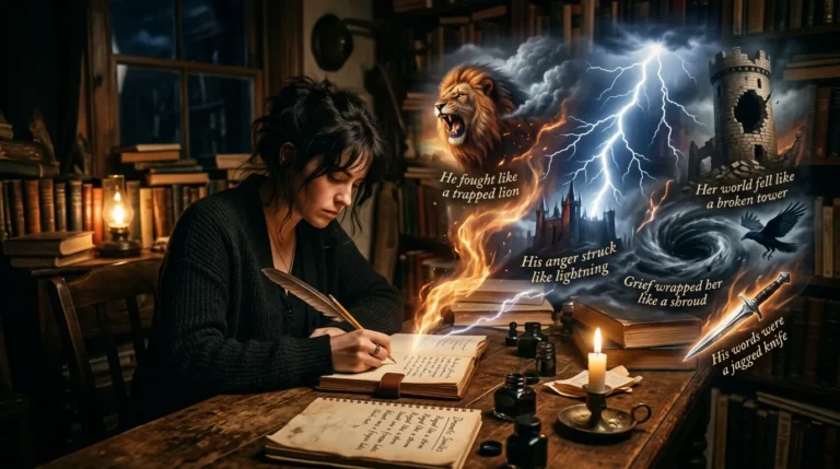 powerful similes for narrative writing