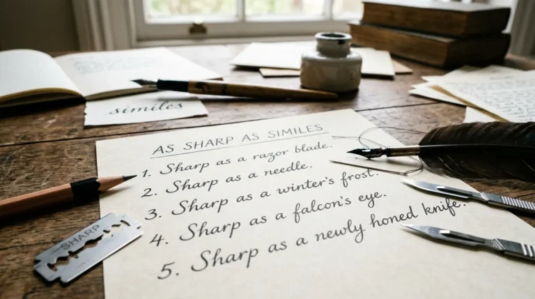 sharp as similes