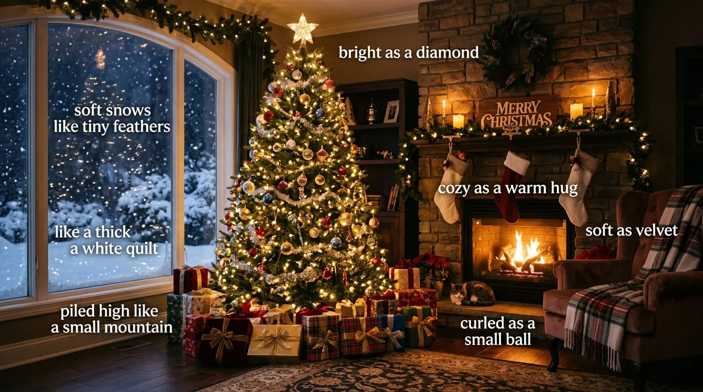similes about Christmas