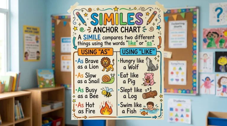 similes anchor chart