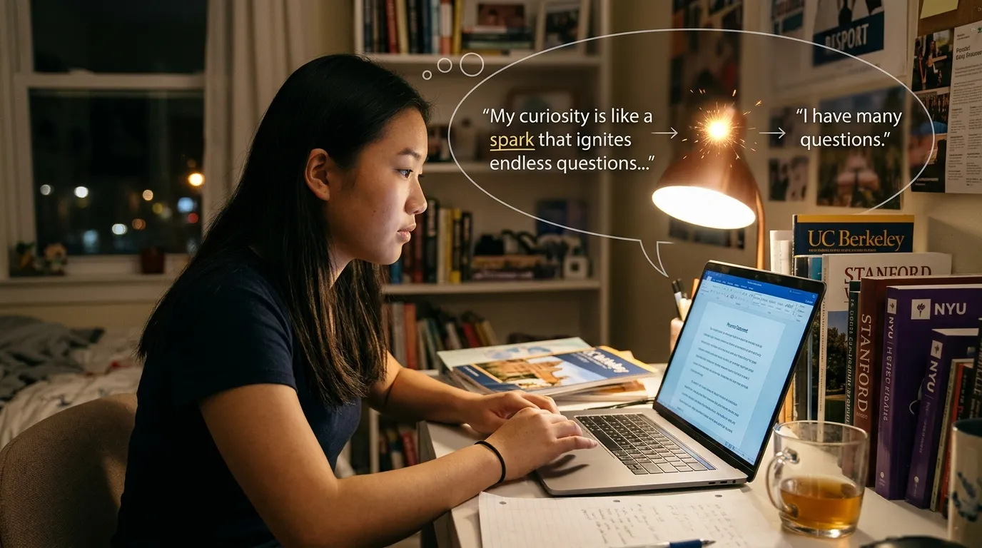 similes for college essays