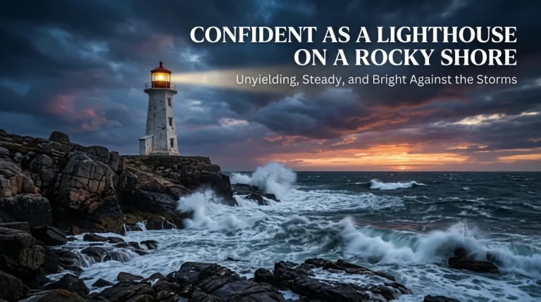 similes for confidence