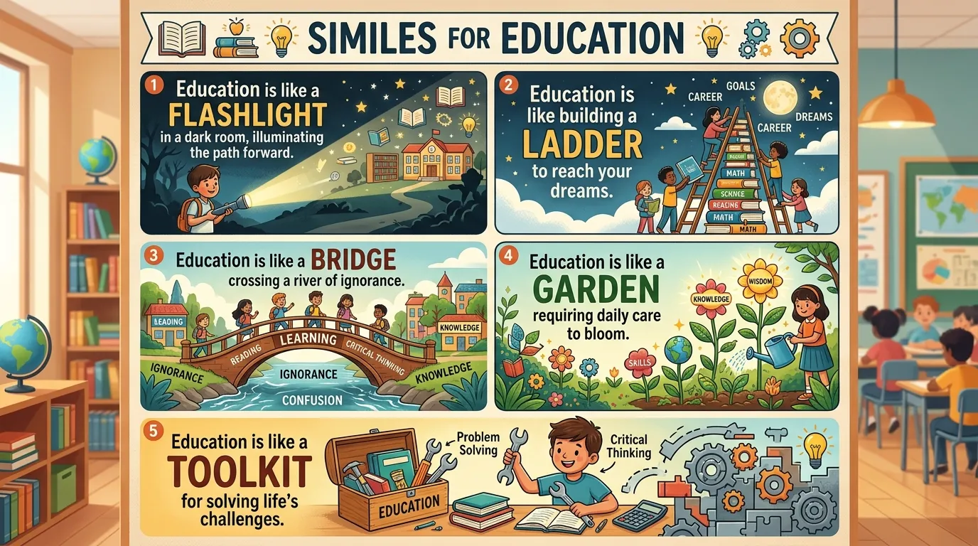 similes for education