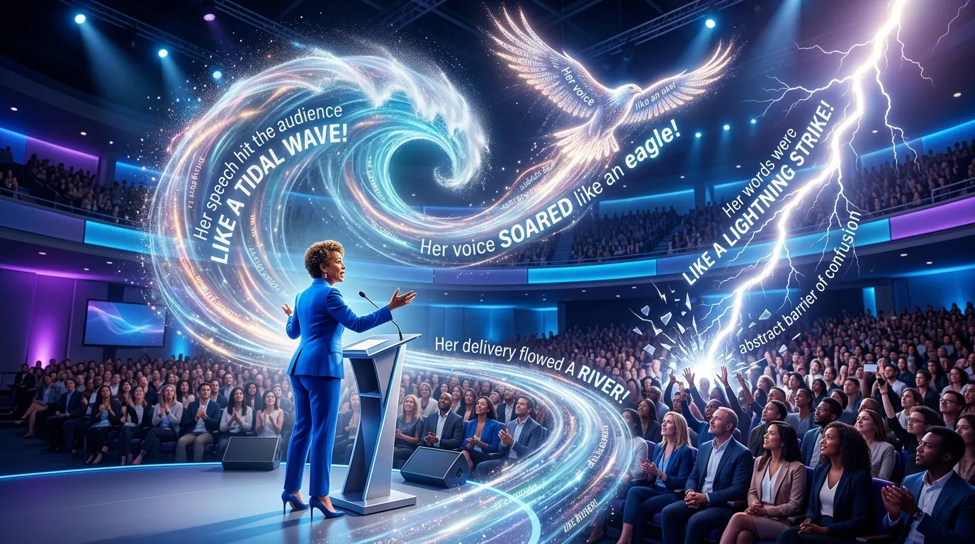 similes for speeches