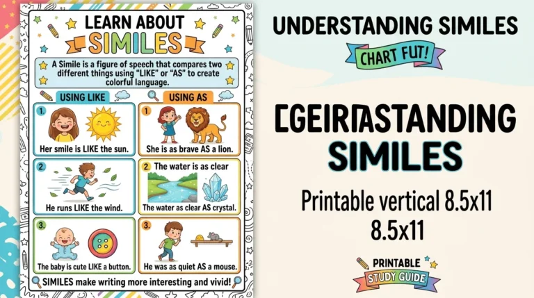 similes printable