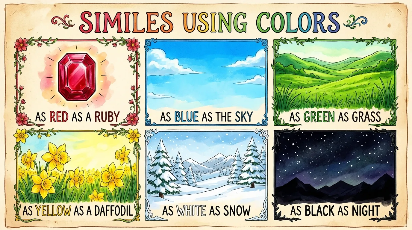similes using colors