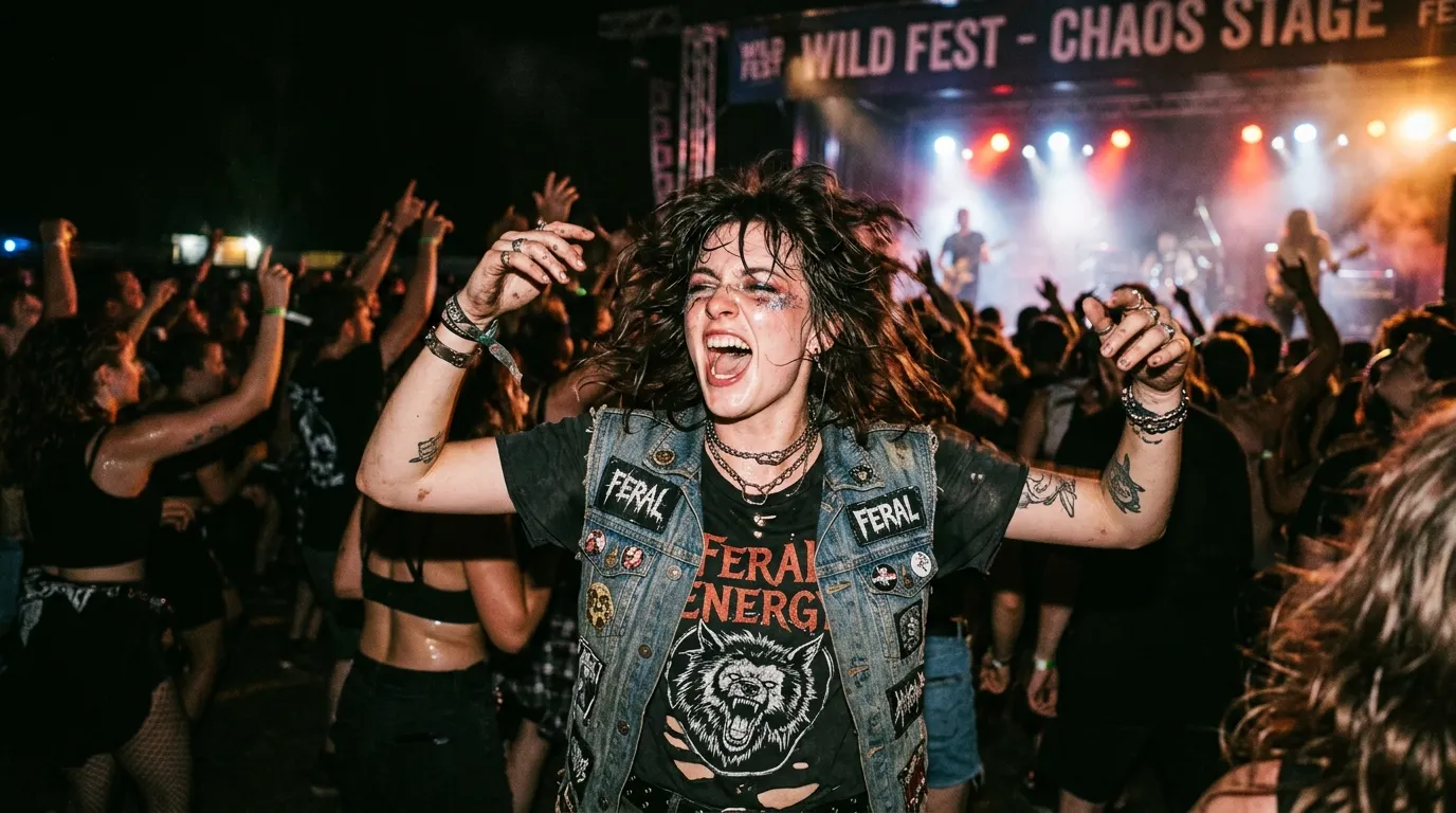 feral meaning slang
