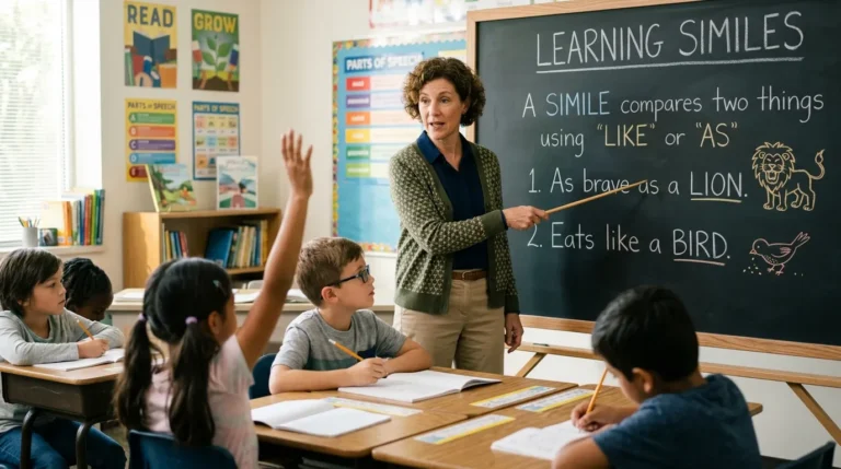 how to teach similes