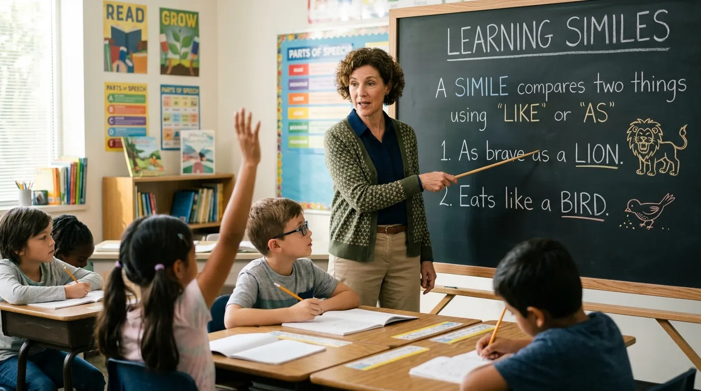 how to teach similes