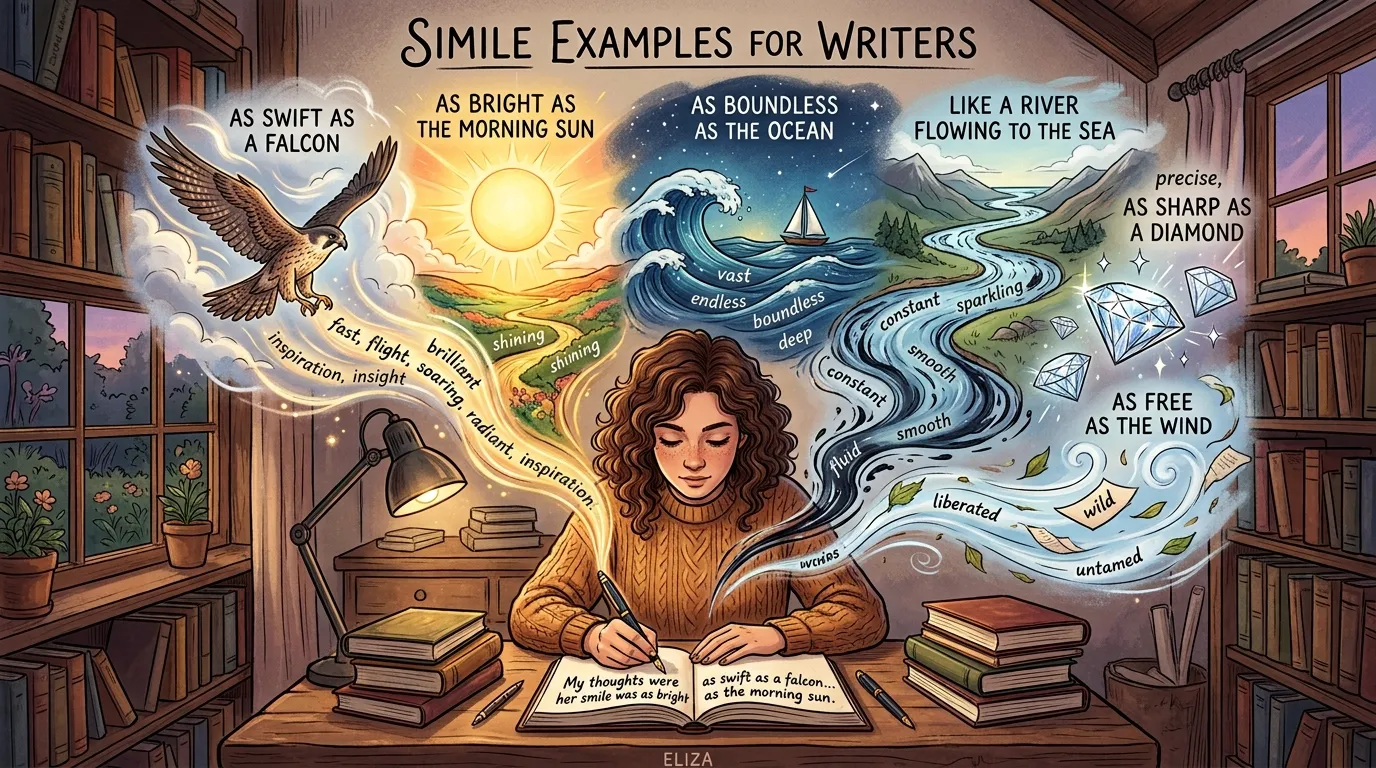 simile examples for writers