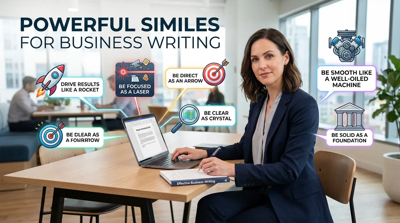 similes for business writing
