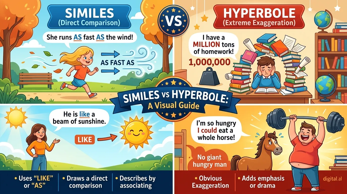 similes vs hyperbole
